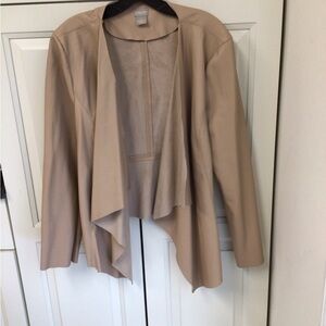 Chico's Beige Draped Blazer